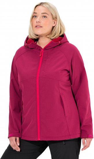 Ulla Popken Softshell Contrast Color Jacket Magenta - Jakne - 