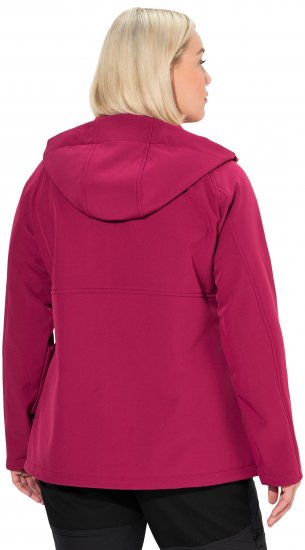 Ulla Popken Softshell Contrast Color Jacket Magenta - Jakne - 