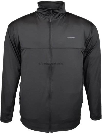 Espionage LW138 Performance Lightweight Jacket Black - Oblačila za trening - Moške Oblačila za Trening za močnejše postave