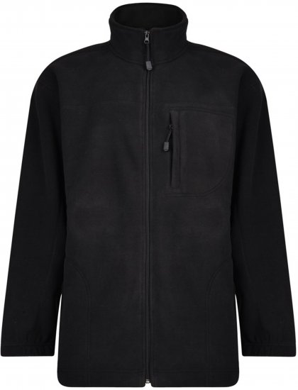 Espionage FL014 Bonded Fleece Jacket Black - Jakne - Moške bunde za Močnejše Postave