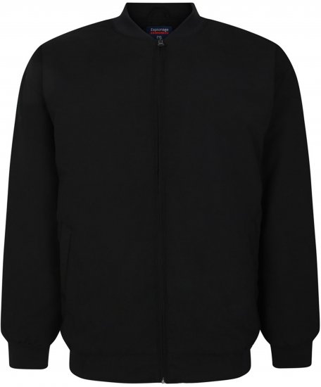 Espionage JT123 Padded Oxford Jacket Black - Jakne - Moške bunde za Močnejše Postave