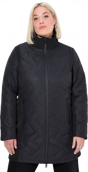 Ulla Popken HYPRAR Laser Quilted Jacket Black - Jakne - 