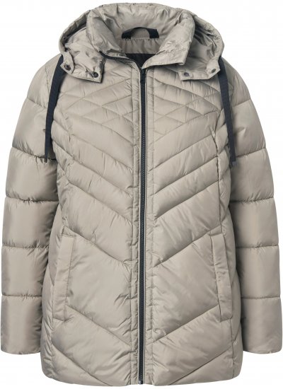 Ulla Popken HYPRAR Water-Repellent Quilted Jacket Medium Grey - Jakne - 