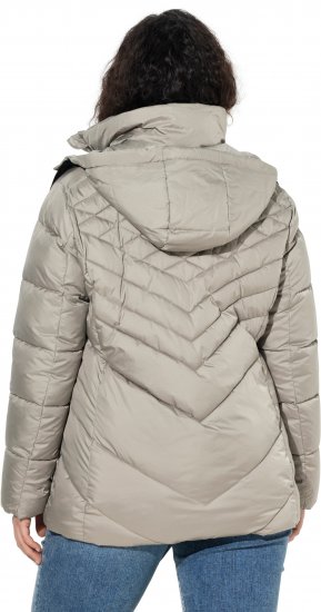 Ulla Popken HYPRAR Water-Repellent Quilted Jacket Medium Grey - Jakne - 