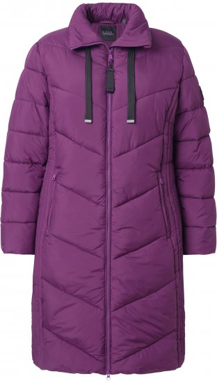 Ulla Popken HYPRAR Longline Water Repellent Jacket Plum - Jakne - 