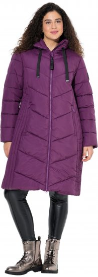 Ulla Popken HYPRAR Longline Water Repellent Jacket Plum - Jakne - 