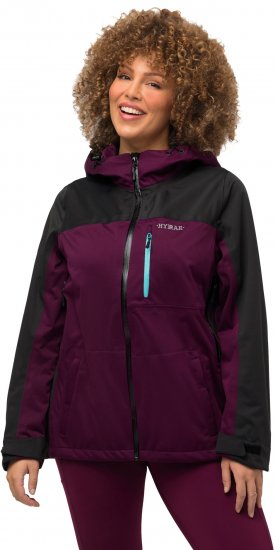 Ulla Popken HYPRAR Lightweight Triple Function Jacket Dark Berry - Jakne - 