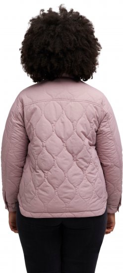 Ulla Popken Wavy Quilted Fully Lined Lightweight Jacket Old Pink - Jakne - 