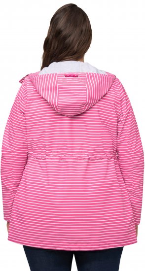 Ulla Popken HYPRAR Striped Triple Function Jacket Fuchsia Pink - Jakne - 