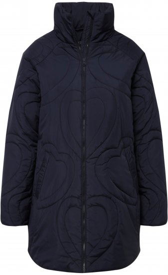 Ulla Popken HYPRAR Heart Quilted Jacket Navy - Jakne - 