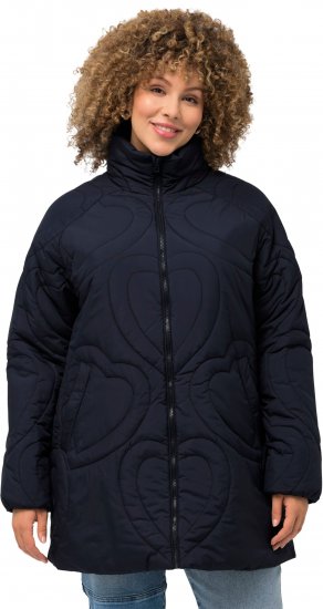 Ulla Popken HYPRAR Heart Quilted Jacket Navy - Jakne - 