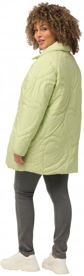 Ulla Popken HYPRAR Heart Quilted Jacket Light Sage - Jakne - 
