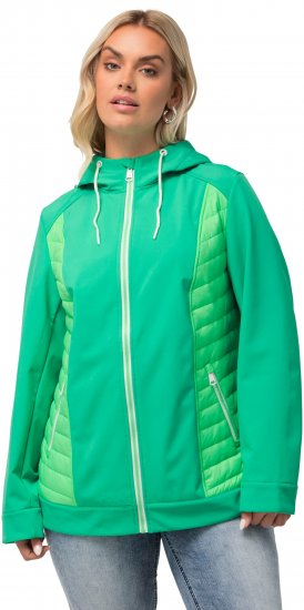 Ulla Popken Hyprar Quilt Mix Jacket Green Spring - Jakne - 