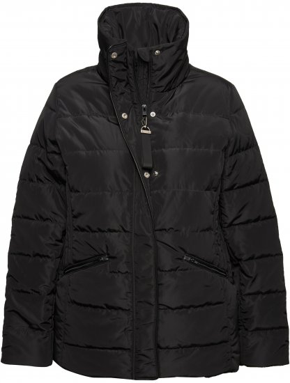 Ulla Popken Quilted Puffer Coat Black - Jakne - 