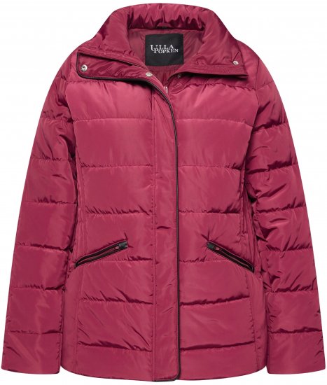 Ulla Popken Quilted Puffer Coat Carmine Red - Jakne - 
