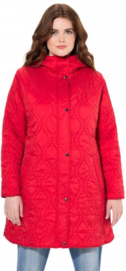 Ulla Popken HYPRAR Quilted Water-Repellent Jacket Red Salsa - Jakne - 