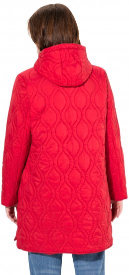 Ulla Popken HYPRAR Quilted Water-Repellent Jacket Red Salsa - Jakne - 