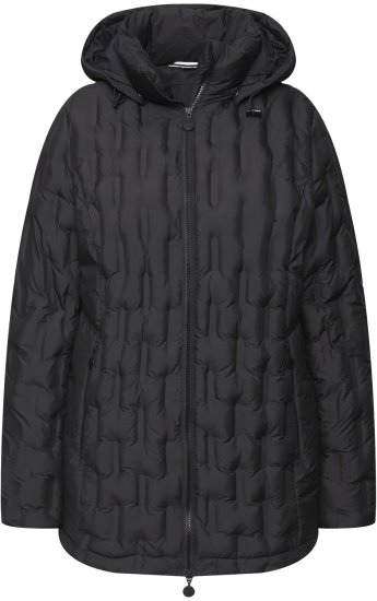 Ulla Popken HYPRAR Channel Quilted Jacket Black - Jakne - 