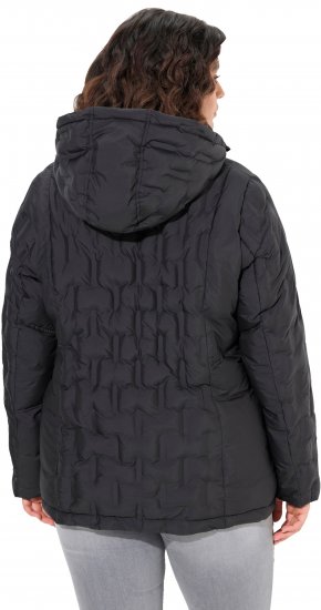 Ulla Popken HYPRAR Channel Quilted Jacket Black - Jakne - 