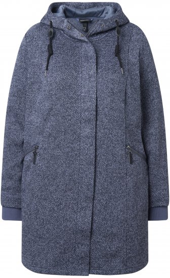 Ulla Popken Knit Fleece-Lined Jacket Navy - Jakne - 