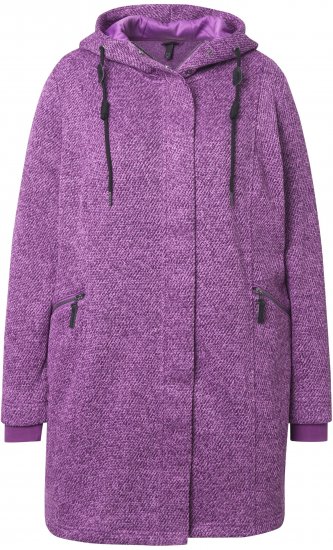 Ulla Popken Knit Fleece-Lined Jacket Purple - Jakne - 