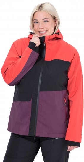 Ulla Popken HYPRAR Triple Function Jacket Dark Cherry - Jakne - 
