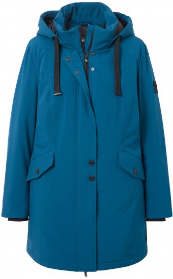 Ulla Popken HYPRAR Long Softshell Jacket Ocean Blue - Jakne - 