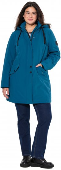 Ulla Popken HYPRAR Long Softshell Jacket Ocean Blue - Jakne - 