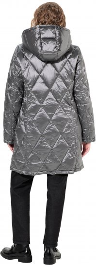 Ulla Popken HYPRAR Diamond Quilted Jacket Silver - Jakne - 