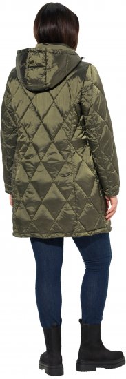 Ulla Popken HYPRAR Diamond Quilted Jacket Bottle Green - Jakne - 