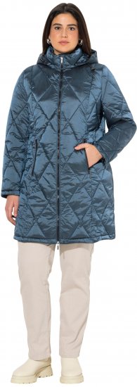 Ulla Popken HYPRAR Diamond Quilted Jacket Teal - Jakne - 