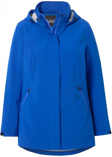 Ulla Popken HYPRAR Triple Function Longline Softshell Jacket Peacock Blue - Jakne - 
