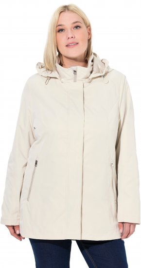 Ulla Popken Long Triple Function Softshell Jacket Natural White - Jakne - 