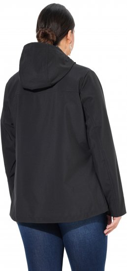 Ulla Popken HYPRAR Toggle Button Microfleece Lined Jacket Black - Jakne - 