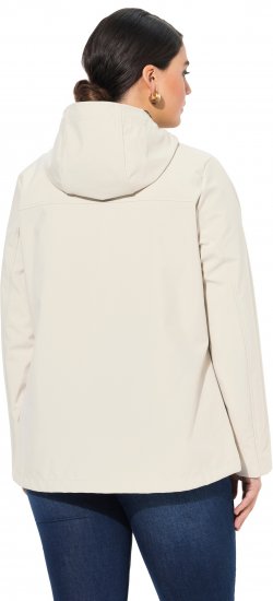 Ulla Popken HYPRAR Toggle Button Microfleece Lined Jacket Light Champagne - Jakne - 