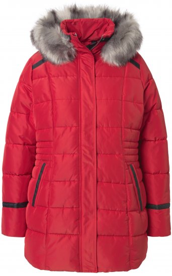 Ulla Popken HYPRAR Quilted Jacket Ruby Red - Jakne - 