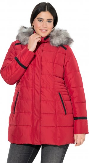 Ulla Popken HYPRAR Quilted Jacket Ruby Red - Jakne - 