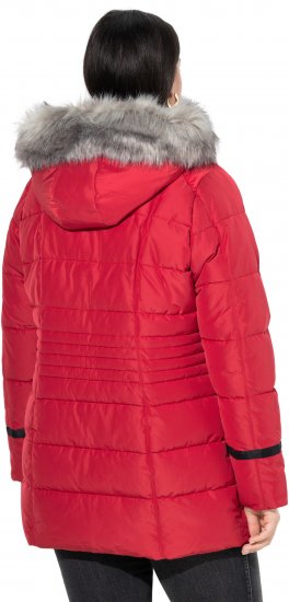 Ulla Popken HYPRAR Quilted Jacket Ruby Red - Jakne - 