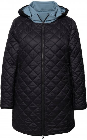 Ulla Popken HYPRAR Reversible Quilted Jacket Grey Blue - Jakne - 