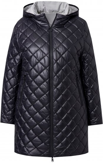 Ulla Popken HYPRAR Reversible Quilted Jacket Medium Grey - Jakne - 