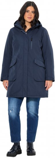 Ulla Popken HYPRAR Drawstring Waist Parka Navy - Jakne - 