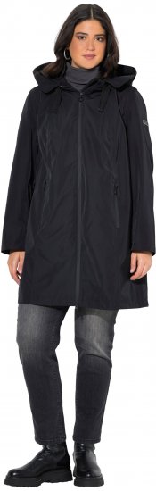 Ulla Popken HYPRAR Waterproof Jacket Black - Jakne - 