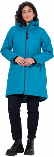 Ulla Popken HYPRAR Triple-Function Longline Jacket Turquoise - Jakne - 