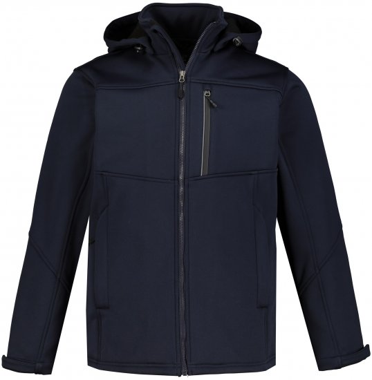 JP1880 Jacket Fleece Lined Softshell Navy - Jakne - Moške bunde za Močnejše Postave