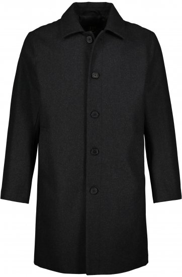 JP1880 Coat Wool Blend Water Repellent Dark Grey - Jakne - Moške bunde za Močnejše Postave