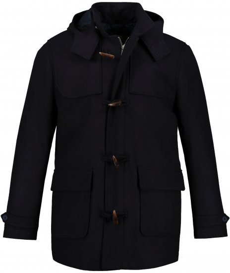 JP1880 Duffle Coat Water Repellent with Detachable Hood Navy - Jakne - Moške bunde za Močnejše Postave