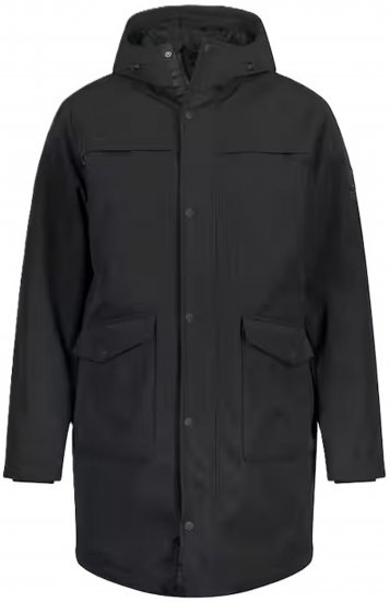 JP1880 Parka Warm Sleeves with Windcuffs Black - Jakne - Moške bunde za Močnejše Postave