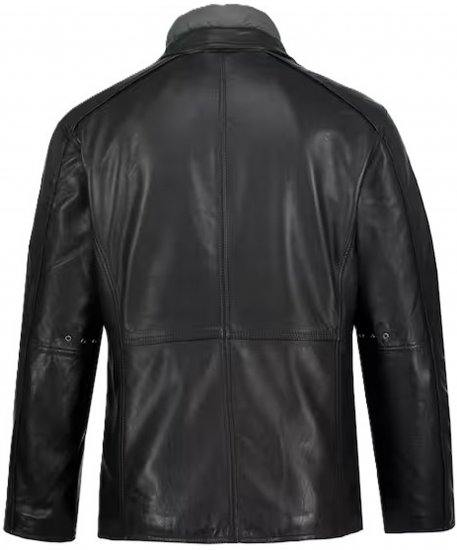 JP1880 Jacket Nappa Lamb Leather Black - Jakne - Moške bunde za Močnejše Postave