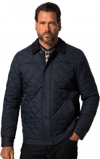 JP1880 Jacket Quilted Navy - Jakne - Moške bunde za Močnejše Postave