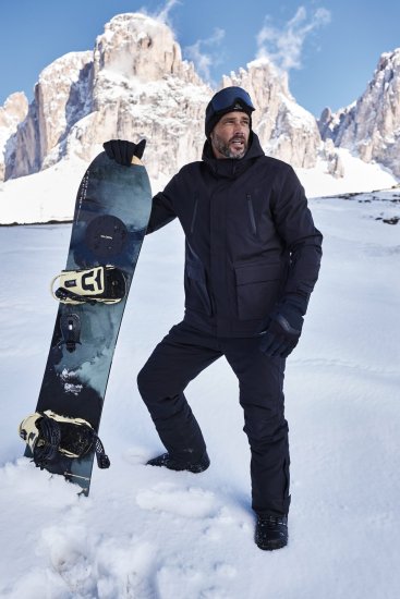 Jay-Pi Ski Jacket Functional Waterproof Windproof Breathable Black - Smučarska oblačila - 